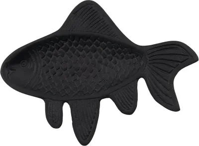 Панно House Doctor Fish, керамика, 19,5 14,5 см, чёрное