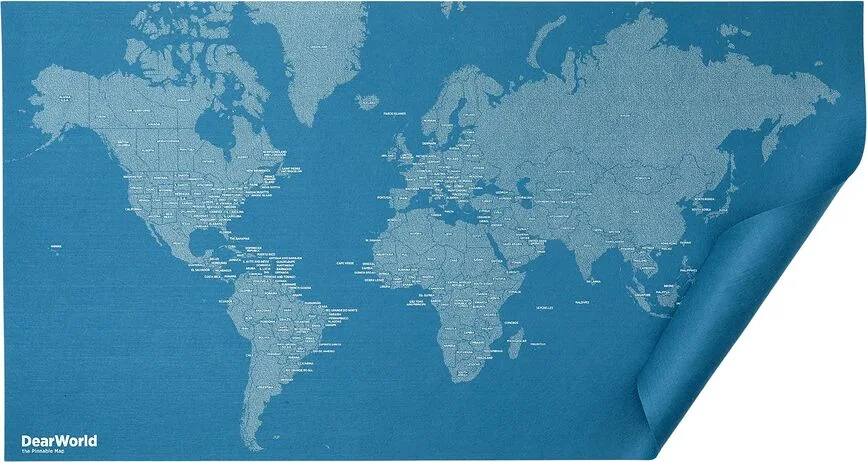 Панно Palomar Dear World, текстиль, 124 66 см, синее