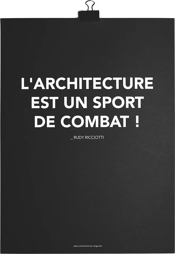 Панно Cinqpoints L'Architecture est un Sport de Combat, бумага, 40 30 см
