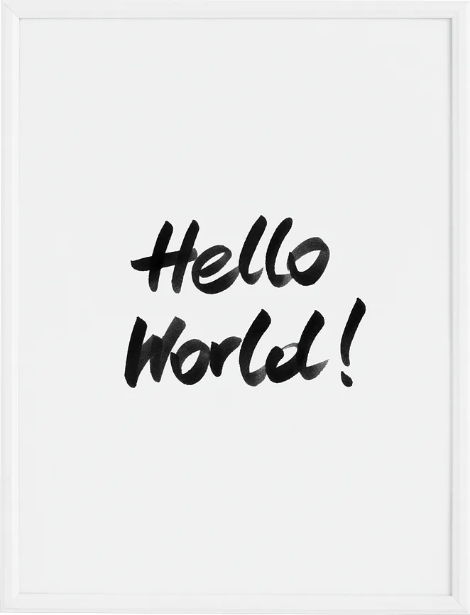 Панно Follygraph Hello World!, бумага, 70 50 см