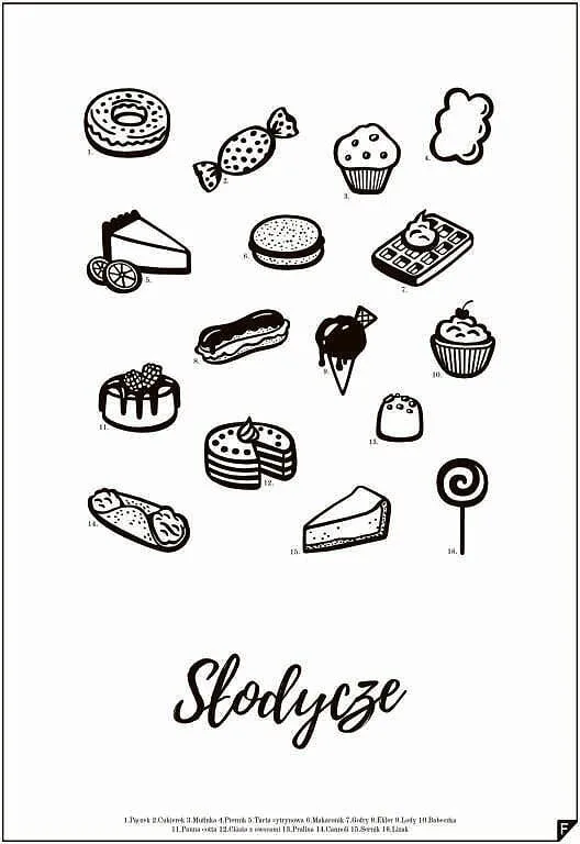 Панно Follygraph Slodycze, бумага, 40 30 см