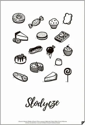 Панно Follygraph Slodycze, бумага, 40 30 см