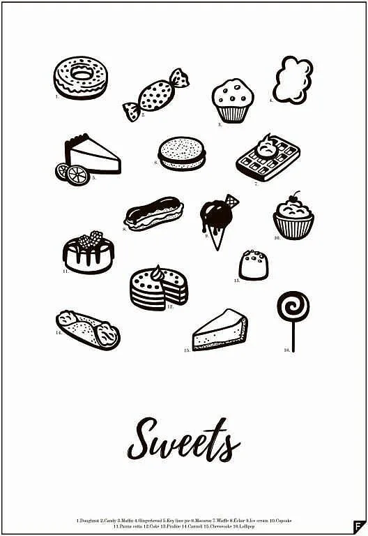 Панно Follygraph Sweets, бумага, 40 30 см