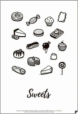 Панно Follygraph Sweets, бумага, 40 30 см