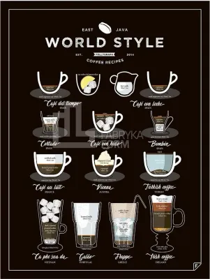 Панно Follygraph World Style Coffee, бумага, 40 30 см