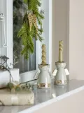 Набор подсвечников Bloomingville Faella, 2 предмета, керамика, 12 11 см, белый — фото 5