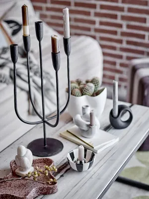 Статуэтка Bloomingville Ivola, натуральный камень, 12 см, белая