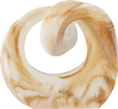 Статуэтка Bloomingville Swirl, смола, 16,5 см, коричневая