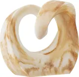 Статуэтка Bloomingville Swirl, смола, 16,5 см, коричневая — фото 3