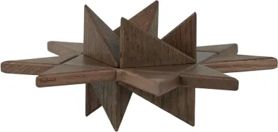 Статуэтка Boyhood Frobel Star, дерево, 8,4 см, коричневая · арт. fabr 400035