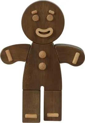 Статуэтка Boyhood Gingerbread Man, дерево, 30 см, коричневая