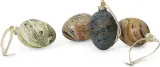 Набор статуэток Ferm Living Easter Eggs, 4 шт., стекло, 7 см, разноцветная — фото 1