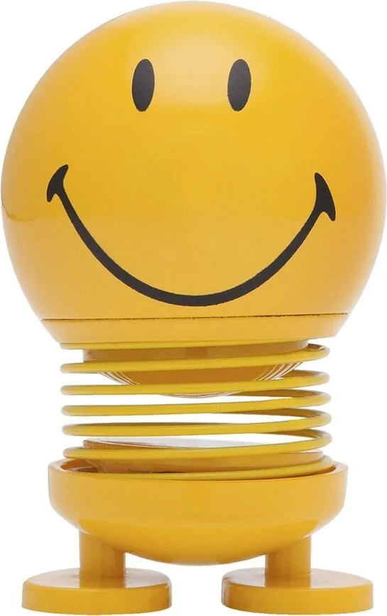 Статуэтка Hoptimist Smiley, пластик, 6,6 см, жёлтая