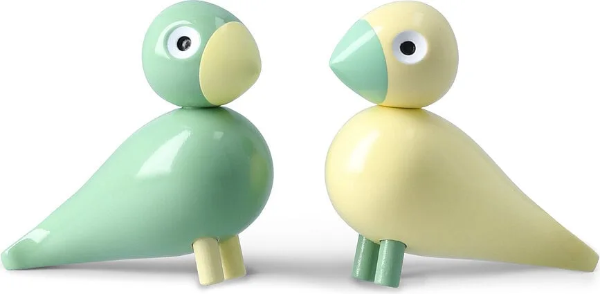 Набор статуэток Kay Bojesen Easter Birds, 2 шт., дерево, 9,8 см, разноцветная