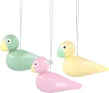 Набор статуэток Kay Bojesen Easter Birds, 3 шт., дерево, 5 см, разноцветная — фото 7