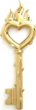 Статуэтка Seletti Key, фарфор, золотистая — фото 1