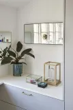 Зеркало настенное H bsch Shine, в металлической раме, 55 см, жёлтое — фото 3