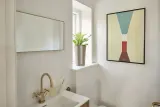 Зеркало настенное H bsch Shine, в металлической раме, 55 см, жёлтое — фото 5
