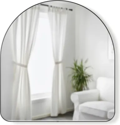 Зеркало настенное Umbra Hubba, в раме, 86 91 см, серое