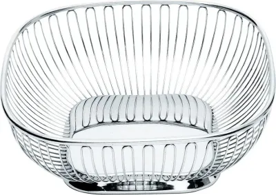 Салатник Alessi Kosz kwadratowy na owoce 845, нержавеющая сталь, 23 см