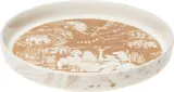 Блюдо сервировочное Arabia Finland Muminki Festive Moments, круглое, фарфор, 28 см, золотистое — фото 2