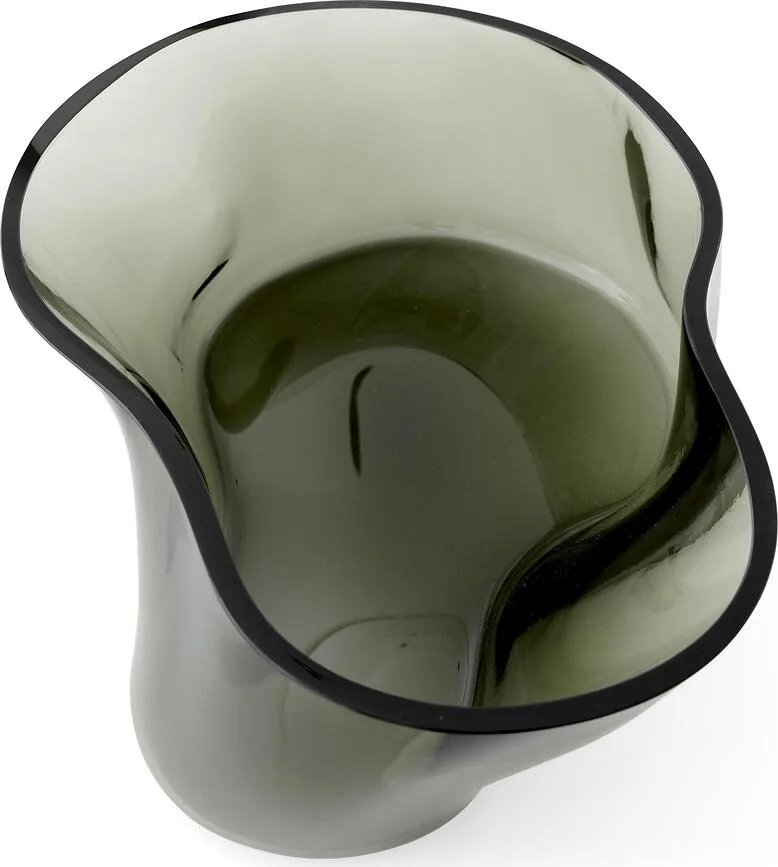 Салатник Audo Copenhagen Aer, стекло, овальный, 28 22 см, чёрный