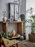 Блюдо сервировочное Bloomingville Ramie, круглое, каменная керамика, 32 см, серое — фото 3