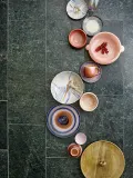 Салатник Bloomingville Lalie, стекло, овальный, 12,5 20 см, розовый — фото 1