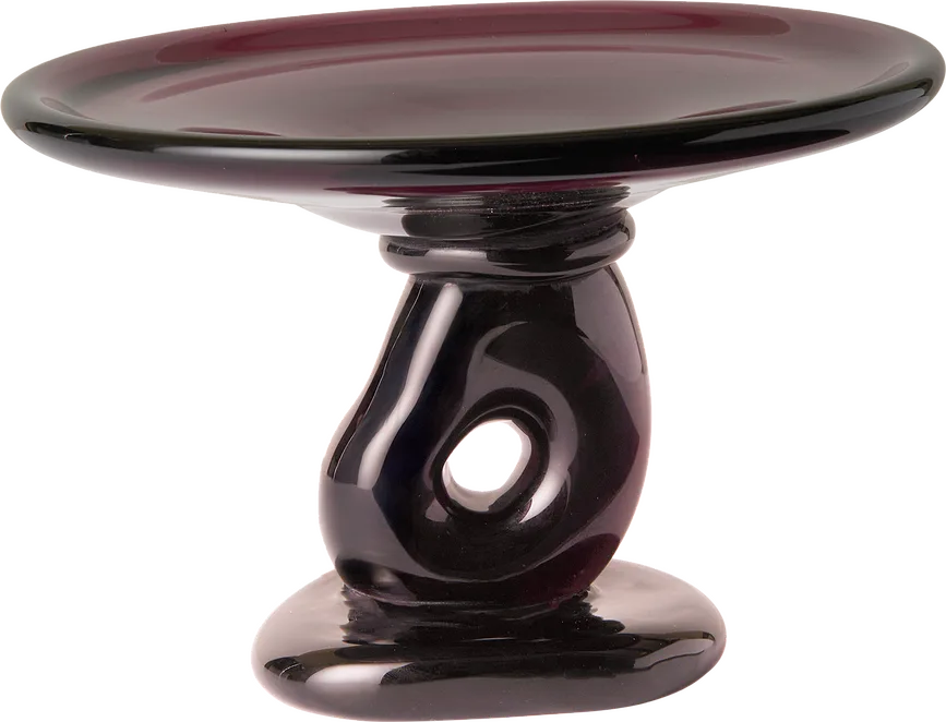 Блюдо сервировочное ferm living damo, круглое, стекло, красное · арт. fabr 1104272437