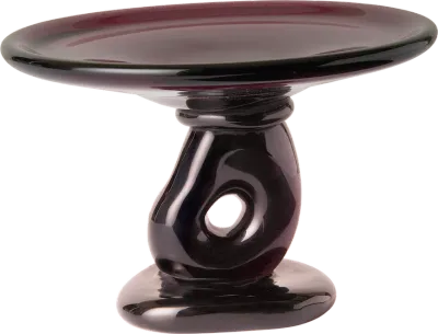 Блюдо сервировочное ferm living damo, круглое, стекло, красное · арт. fabr 1104272104