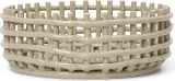 Корзина для сервировки Ferm Living Ceramic, круглая, керамика, 29 см, бежевая — фото 1