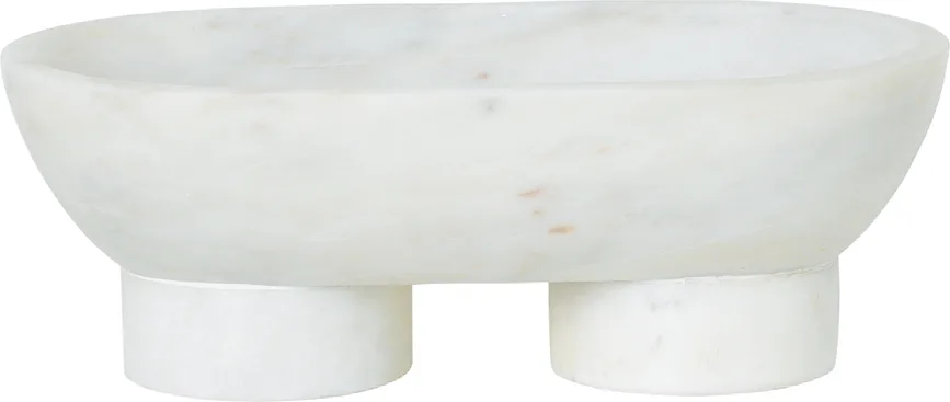 Салатник Ferm Living Alza, мрамор, овальный, 14 25 см
