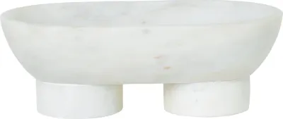 Салатник Ferm Living Alza, мрамор, овальный, 14 25 см