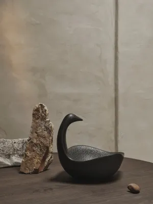 Салатник Ferm Living Swan, керамика, 27 см, чёрный