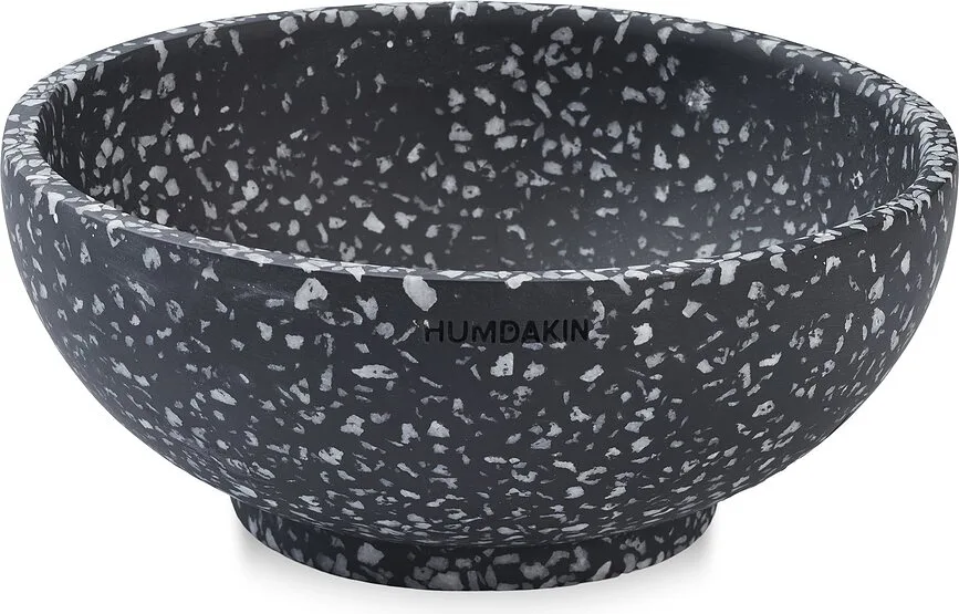 Салатник Humdakin Genova Terrazzo, камень, 18 см, чёрный