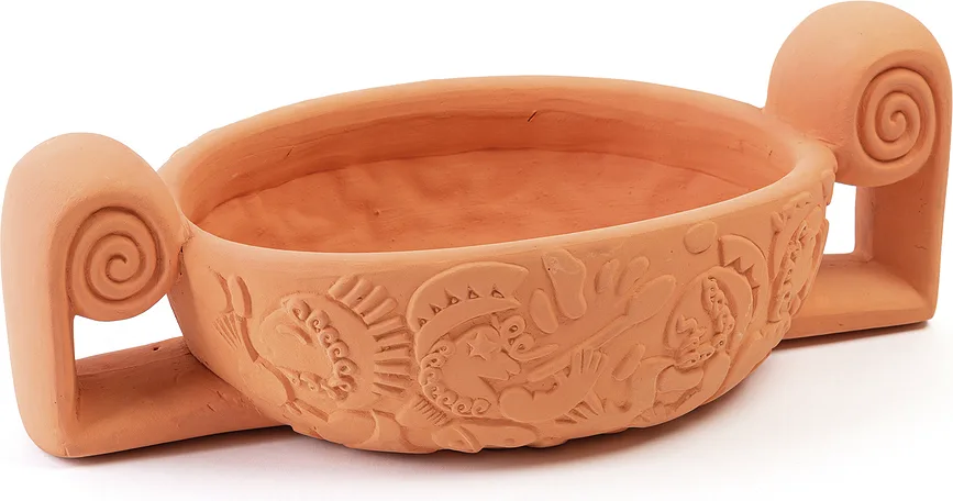 Салатник Seletti Magna Graecia Centerpiece, терракота, овальный, 25 40 см
