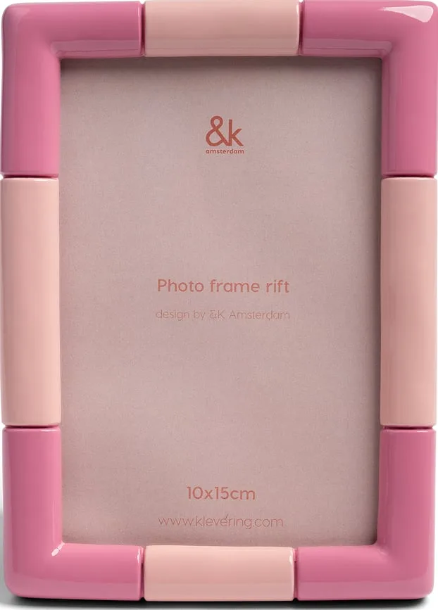Фоторамка k amsterdam rift, 10 , стекло, розовая · арт. fabr 1661-08