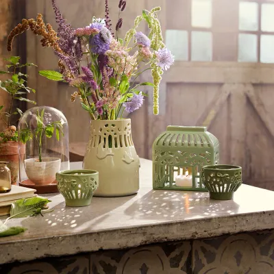 Ваза K hler Orangery miodowy Керамика, 18 см, желтый
