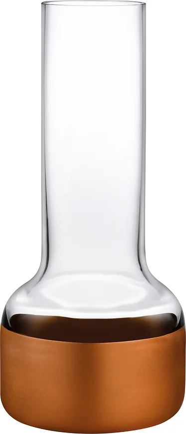 Ваза Nude Contour transparentny z miedziana podstawa Хрусталь, 20 см