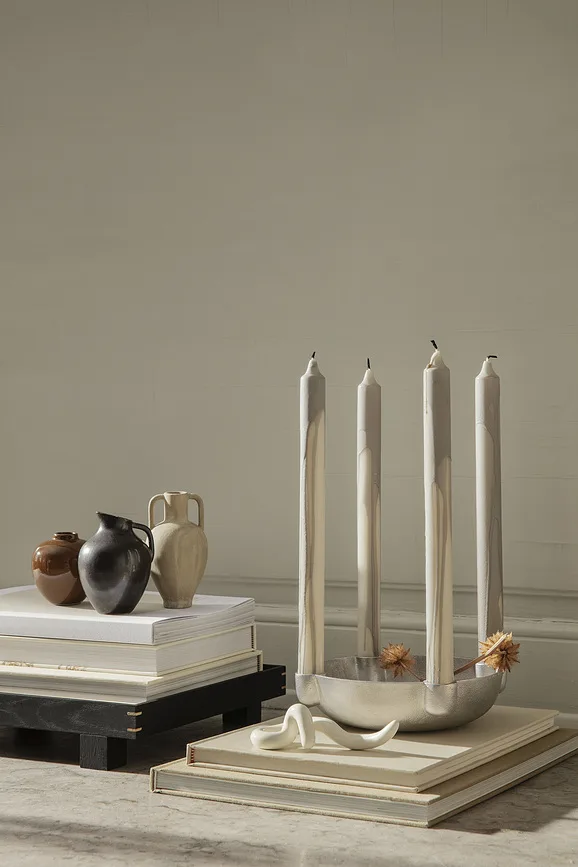 Ваза Ferm Living Ary Фарфор, 11.5 см, бежевый