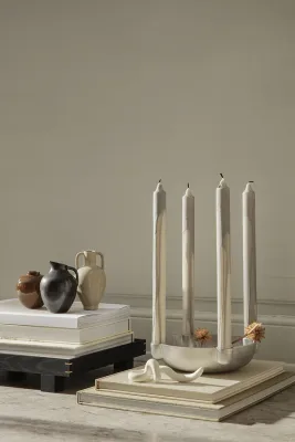 Ваза Ferm Living Ary Фарфор, 11.5 см, бежевый
