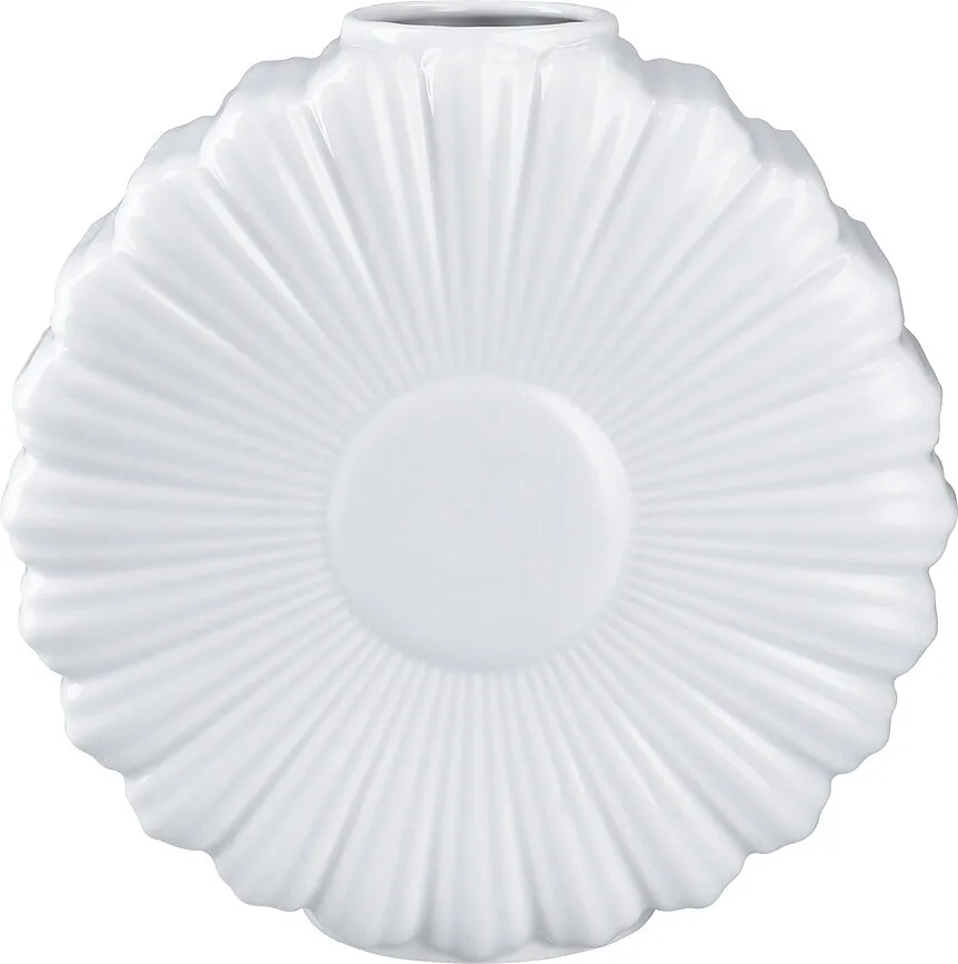 Ваза Lyngby Flower Daisy Фарфор, 21 см, белый