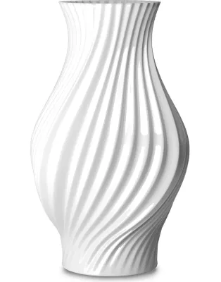 Ваза Lyngby Twist Фарфор, 25 см, белый