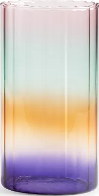 Ваза &K Amsterdam Gradient Evening Боросиликатное стекло, 19 см, разноцветный