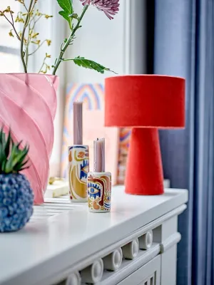 Ваза Bloomingville Callo Стекло, 29 см, розовый