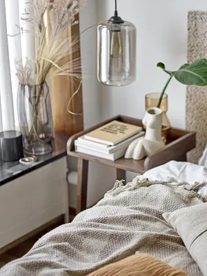 Ваза Bloomingville Ditta Стекло, 30 см, серый