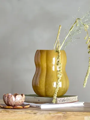 Ваза Bloomingville Pumpkin Стекло, 20 см, коричневый