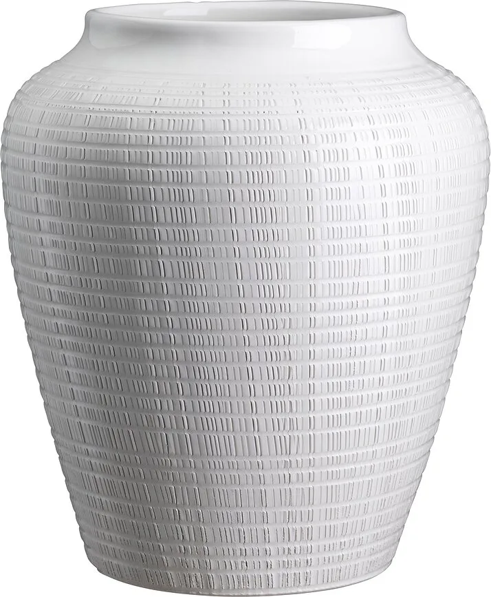 Ваза bergs potter willow каменная керамика, белый · арт. fabr WCW25V