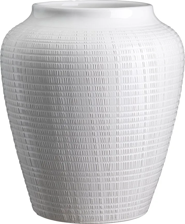 Ваза bergs potter willow каменная керамика, белый · арт. fabr WCW45V
