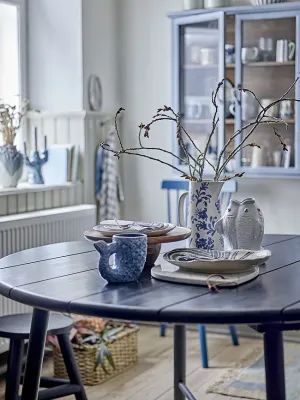 Ваза Bloomingville Ariella Каменная керамика, 12 см, синий